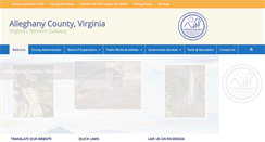 Desktop Screenshot of co.alleghany.va.us